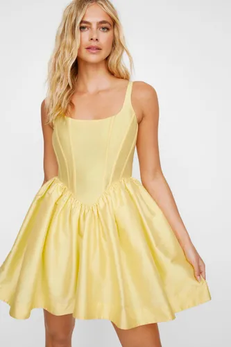 Corset Laced Back Mini Dress - 40 - Nasty Gal - Modalova