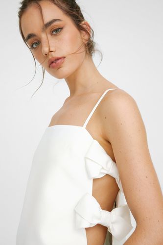 Bow Detail Tailored Strappy Top - - 10 - Nasty Gal - Modalova
