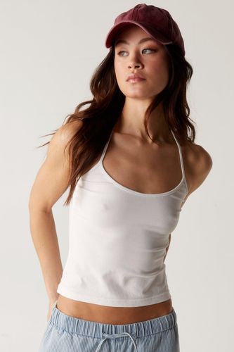 Jersey Halter Top - Blanc - L - Nasty Gal - Modalova