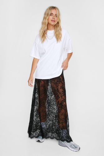 Lace Aline Maxi Skirt - Noir - 32 - Nasty Gal - Modalova