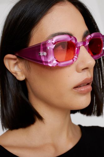 Flower Shaped Colored Lens Sunglasses - - One Size - Nasty Gal - Modalova