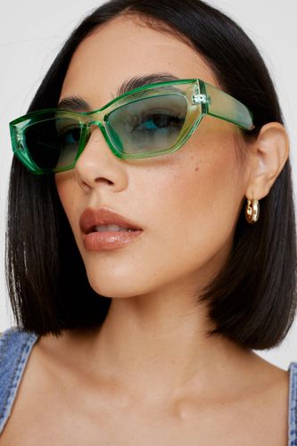 Cat Eye Transparent Sunglasses - One Size - Nasty Gal - Modalova