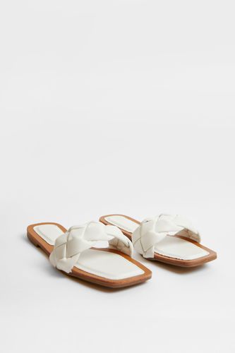 Faux Leather Woven Sandals - 37 - Nasty Gal - Modalova