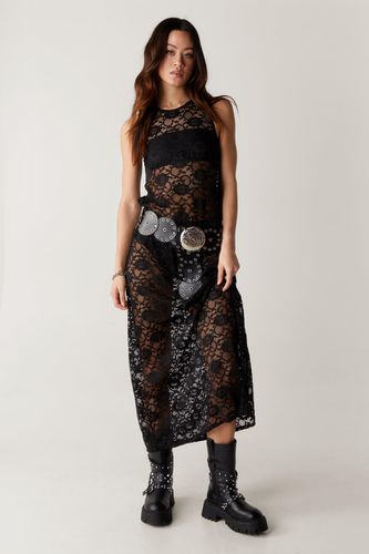 Lace Sleeveless Maxi Dress - - S - Nasty Gal - Modalova