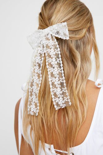 Floral Lace Hair Bow - - One Size - Nasty Gal - Modalova