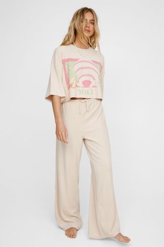 Towelling Low Rise Skinny Waist Beach Trouser - 34 - Nasty Gal - Modalova