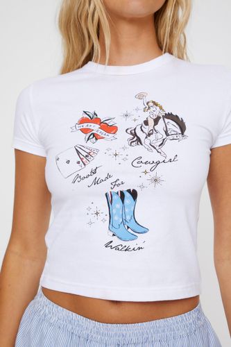 Western Graphic Baby T-Shirt - L - Nasty Gal - Modalova