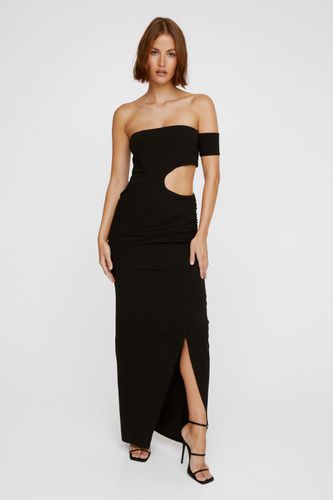 Cut Out Bardot Maxi Dress - S - Nasty Gal - Modalova