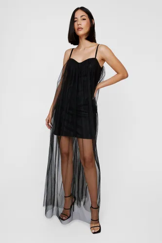 Corset Tulle Overlay Dress - 36 - Nasty Gal - Modalova