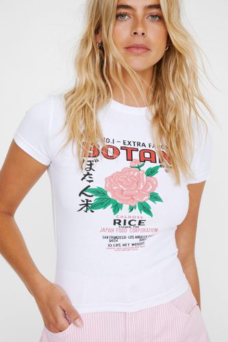 Floral Graphic Baby T-Shirt - - Xl - Nasty Gal - Modalova