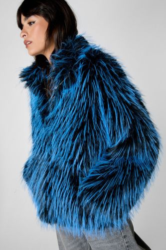 Multi Faux Fur Pocket Detail Jacket - Xs - Nasty Gal - Modalova