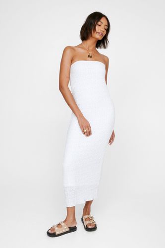 Textured Bandeau Maxi Dress - L - Nasty Gal - Modalova