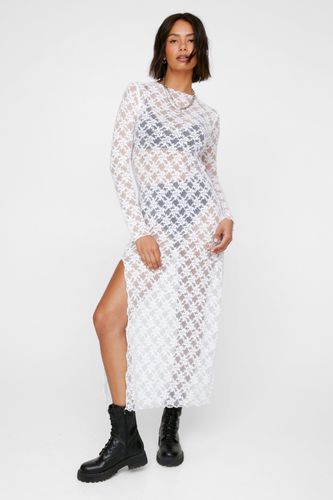 Long Sleeve Lace Maxi Dress - S - Nasty Gal - Modalova