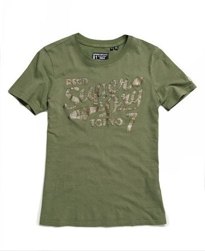 T-shirt camouflage Dry Script - Superdry - Modalova