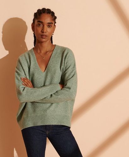 Women's Lässiger Isabella Pullover mit V-Ausschnitt - Größe: 34 - Superdry - Modalova