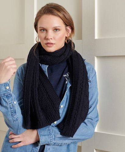 Écharpe en Maille Torsadée Lannah Taille: 1Taille - Superdry - Modalova