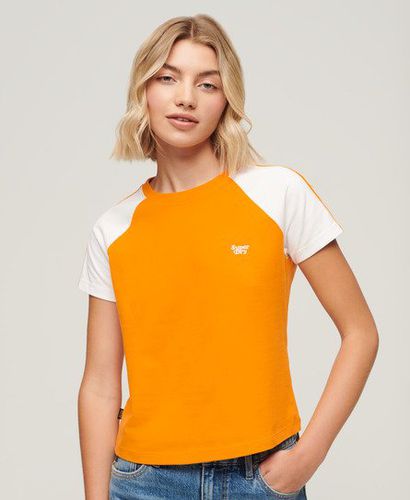 Damen Essential Retro T-Shirt mit Logo - Größe: 40 - Superdry - Modalova