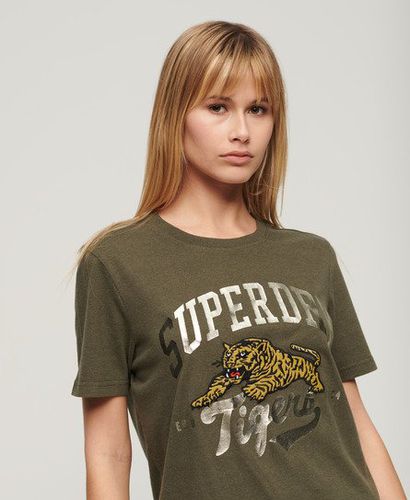 Damen Reworked Classics T-Shirt Logo-Druck, Größe: 38 - Superdry - Modalova