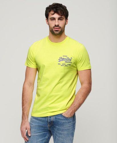 T-shirt Vintage Logo Fluo Taille: Xxl - Superdry - Modalova