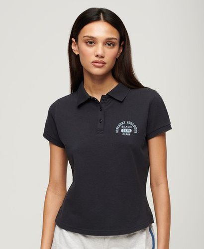 Damen 90s Fitted Polo - Größe: 44 - Superdry - Modalova