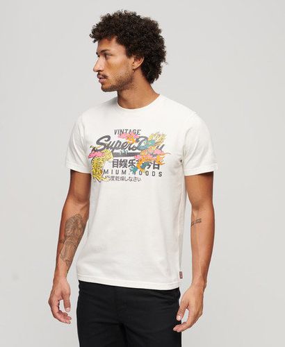 Men's T-Shirt mit Japanischem Grafik-Logo - Größe: XL - Superdry - Modalova