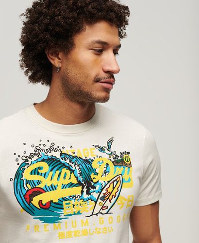 Herren LA Vintage T-Shirt mit Logo-Grafik - Größe: Xxl - Superdry - Modalova