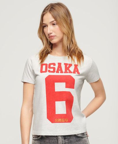 Damen Figurbetontes Osaka T-Shirt mit Grafik - Größe: 36 - Xmas deals - Superdry - Modalova