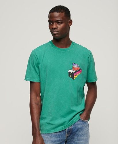Herren Lässiges Neonfarbenes Travel T-shirt - Größe: M - Superdry - Modalova