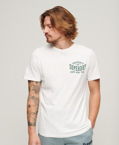 Herren Athletic College T-Shirt mit Grafik Logo-Druck, Größe: XL - Superdry - Modalova
