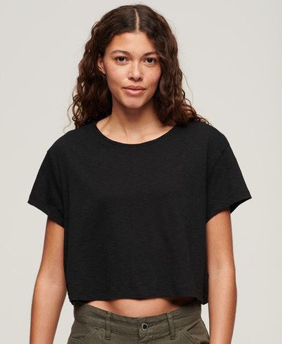 Damen Lässiges, Kurzes T-Shirt - Größe: 34 - Superdry - Modalova