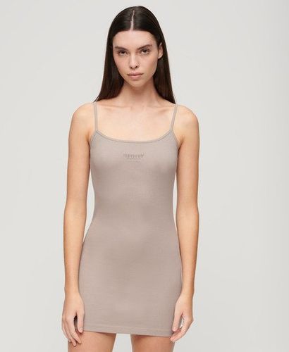 Robe à Bretelles Brodée Côtelée Taille: 44 - Superdry - Modalova