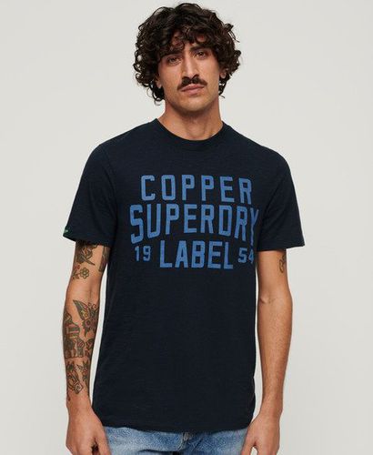 Herren Copper Label Workwear T-Shirt Logo-Druck, Größe: M - Superdry - Modalova