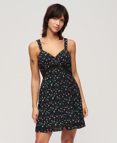 Robe Caraco à col V et Liseré en Dentelle Taille: 44 - Superdry - Modalova