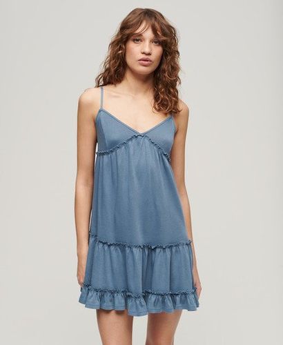 Dames Mini Robe Caraco A Volants en Jersey, Taille: 34 - Superdry - Modalova