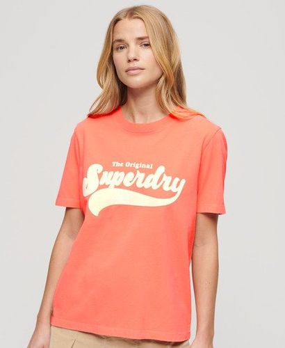 Damen Lässiges Retro Flock T-Shirt - Größe: 42 - Superdry - Modalova