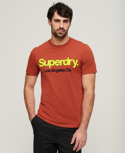 Herren Klassisches Core T-Shirt mit Logo und Waschung - Größe: L - Xmas deals - Superdry - Modalova