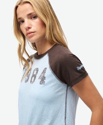 Damen Figurbetontes Athletic Essentials T-Shirt mit Raglanärmeln - Größe: 36 - Superdry - Modalova