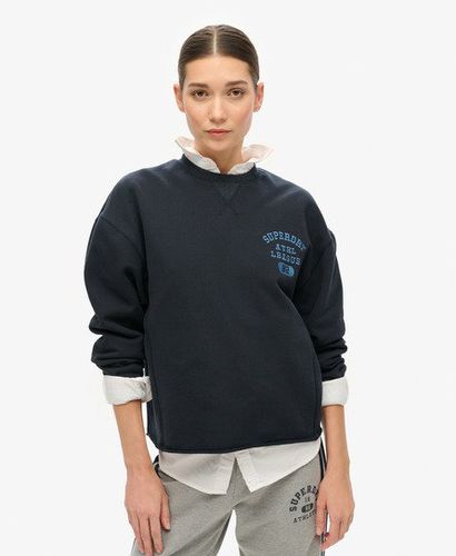 Damen Lässiges, Verkürztes Athletic Essentials Rundhals-Sweatshirt - Größe: 38 - Superdry - Modalova