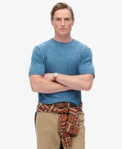 Herren Überfärbtes, Strukturiertes und Meliertes T-shirt - Größe: L - Superdry - Modalova