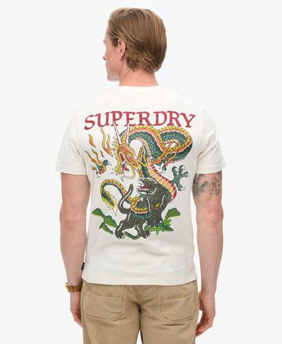 Herren T-Shirt mit Tattoo-Grafik - Größe: Xxl - Superdry - Modalova