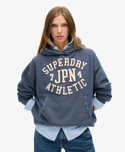 Damen Übergroßes Athletic Essentials Hoodie mit Applikation - Größe: 44 - Superdry - Modalova