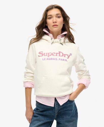 Damen Venue Hoodie in Metallic-optik - Größe: 38 - Superdry - Modalova