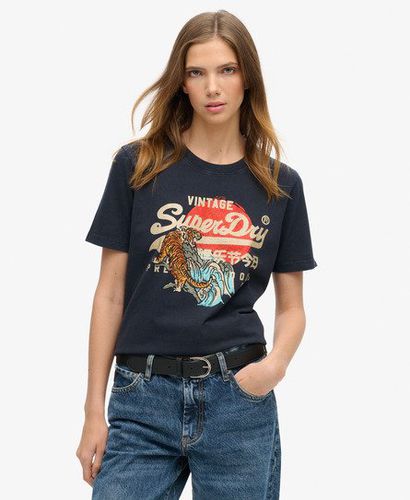 Damen Lässiges Tokyo T-Shirt - Größe: 38 - Superdry - Modalova