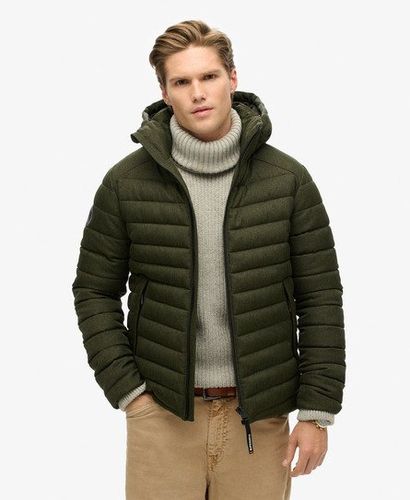 Veste Matelassée Fuji en Tweed à Capuche Taille: Xxl - Superdry - Modalova