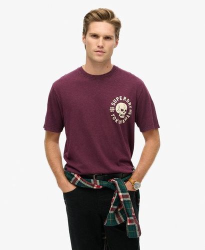 T-shirt Ample à Motif Motard Taille: M - Superdry - Modalova