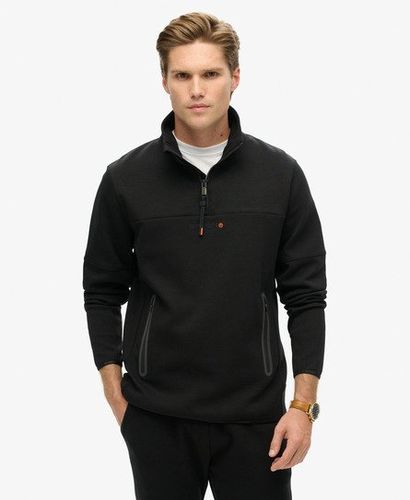 Herren Lockeres Funktionsshirt mit Halblangem Reißverschluss - Größe: S - Superdry - Modalova