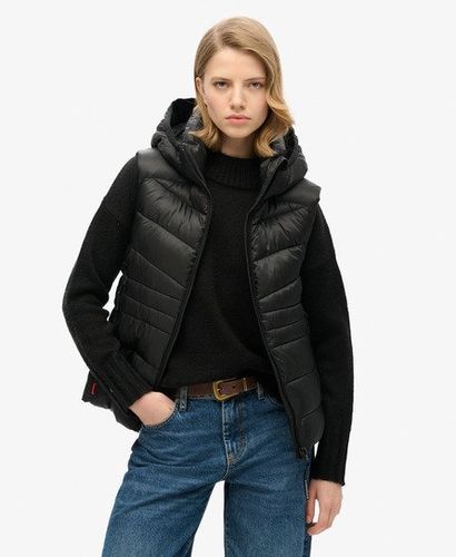 Damen Fuji Steppweste mit Kapuze - Größe: 42 - Superdry - Modalova