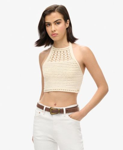 Damen Kurzes Häkeloberteil mit Nackenträger, Größe: 40 - Superdry - Modalova