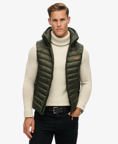 Herren Fuji Steppweste mit Kapuze - Größe: XL - Superdry - Modalova