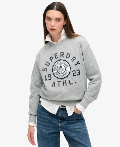 Damen Lässiges Sweatshirt mit College-schriftzug - Größe: 42 - Superdry - Modalova